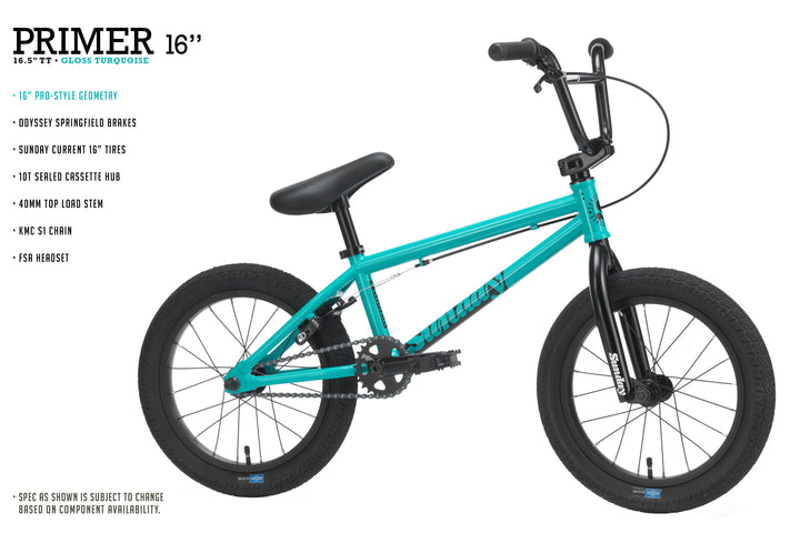 Sunday 16" Primer Kids BMX