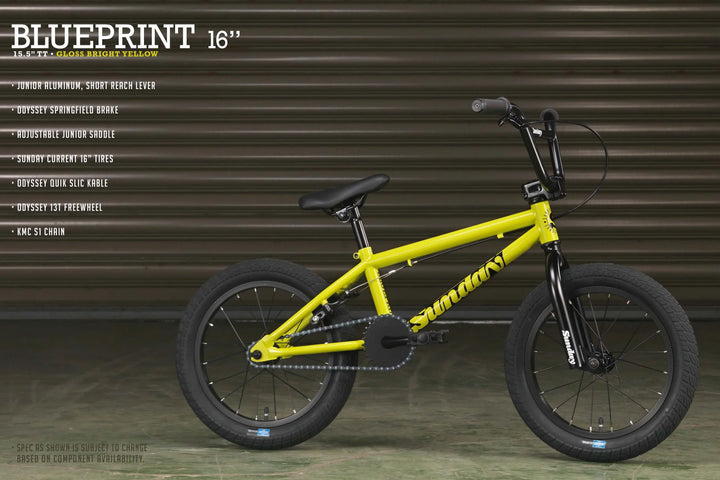 Sunday 16" Blueprint Kids BMX