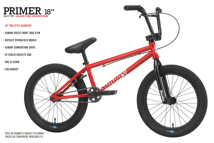 Sunday 18" Primer Kids BMX