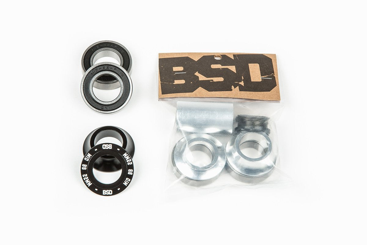 BSD Substance Mid – Movimento Centrale Per BMX, Nero, Con Cuscinetti Sigillati