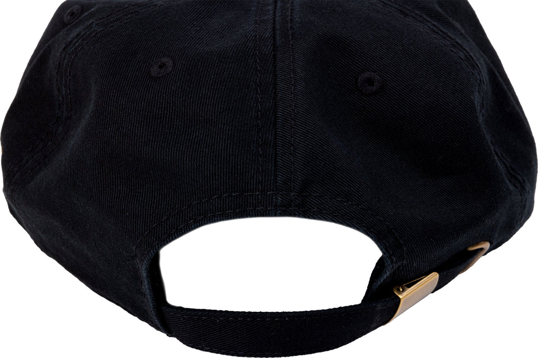 Odyssey '85 5-Panel Hat (Black w/ Golden Rod Felt Applique)