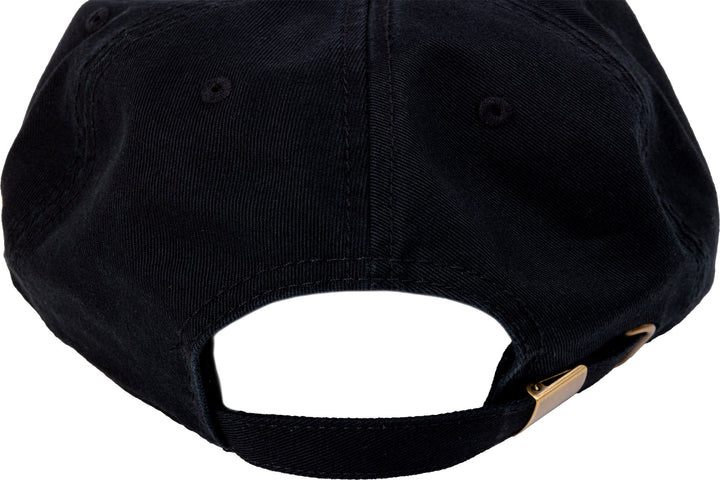 Odyssey '85 5-Panel Hat (Black w/ Golden Rod Felt Applique)