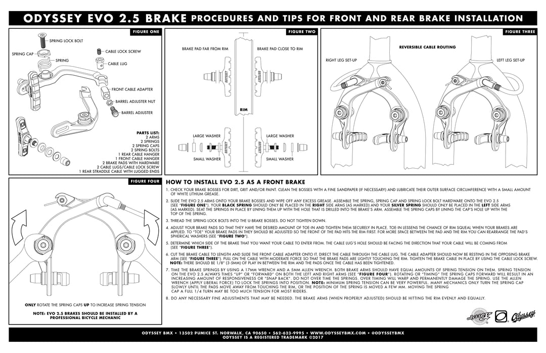 Odyssey Evo 2.5 Brake Kit