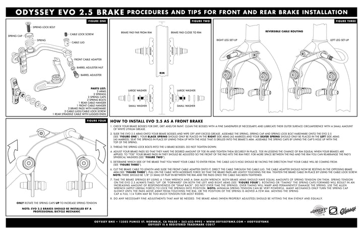 Odyssey Evo 2.5 Brake Kit