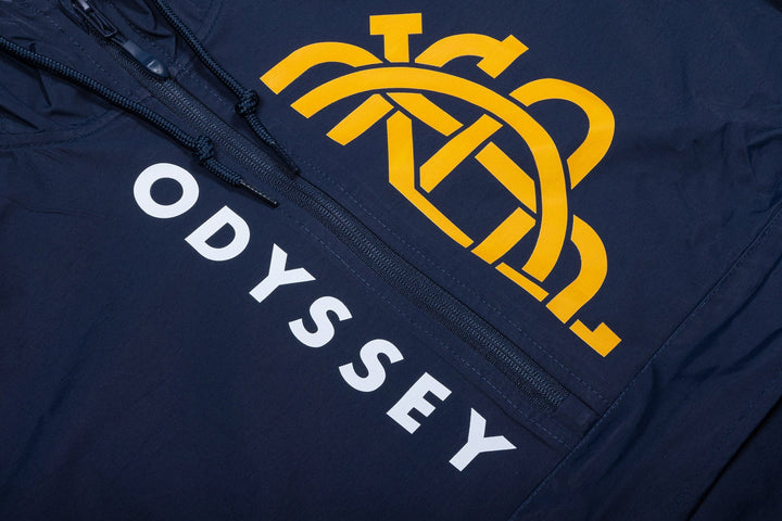 Odyssey Half‑Monogram Windbreaker Anorak Jacket