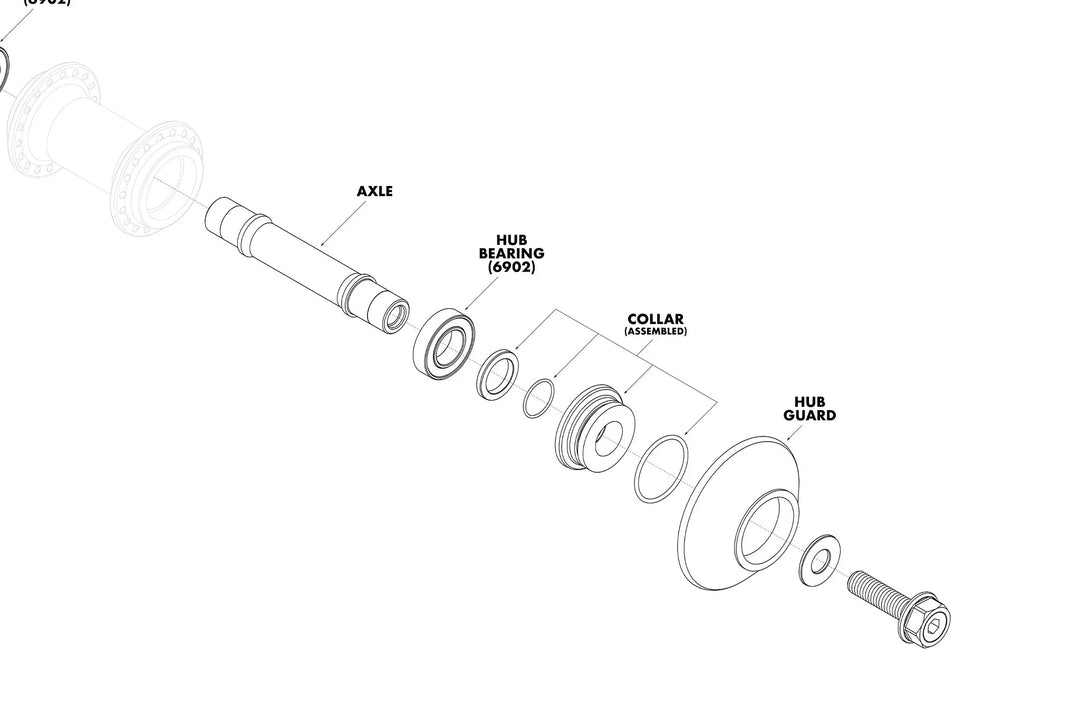 Odyssey C5 Front Hub Axle